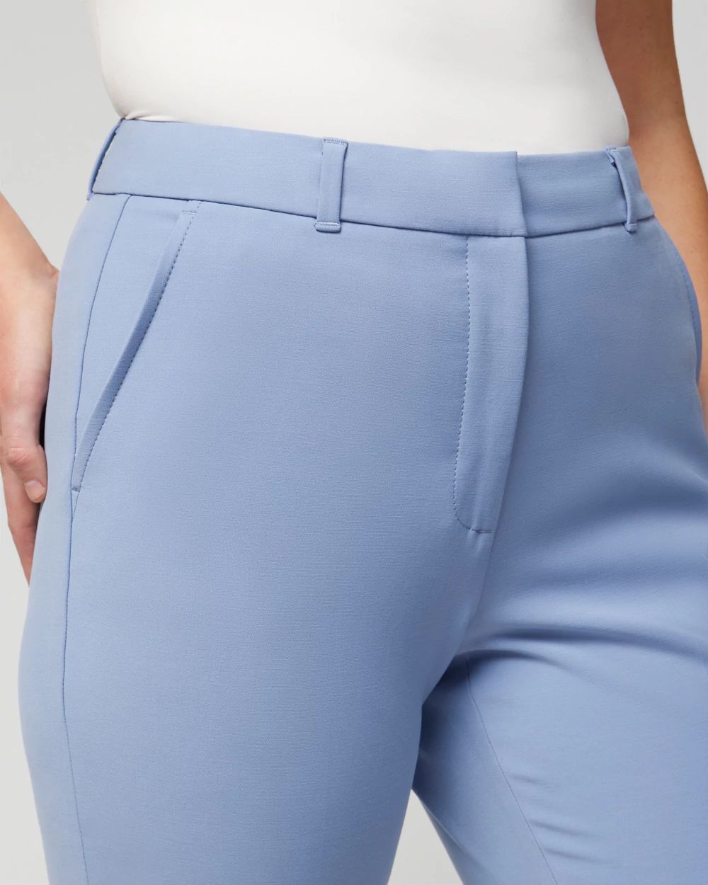 WHBM® Elle Slim Ankle Comfort Stretch Pants click to view larger image.