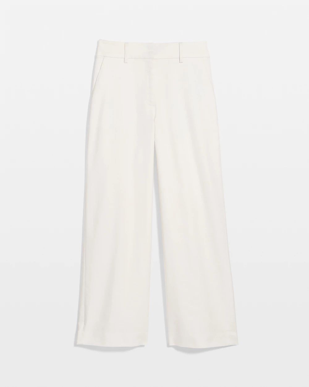 Petite High Rise Wide Leg Crop Pant