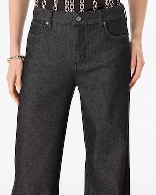 Petite Lurex High-Rise Wide Leg Ease Jean click to view larger image.