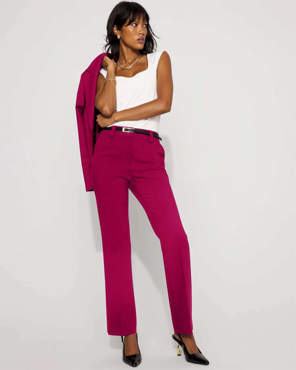 Petite High-Rise Blake Bootcut Pant