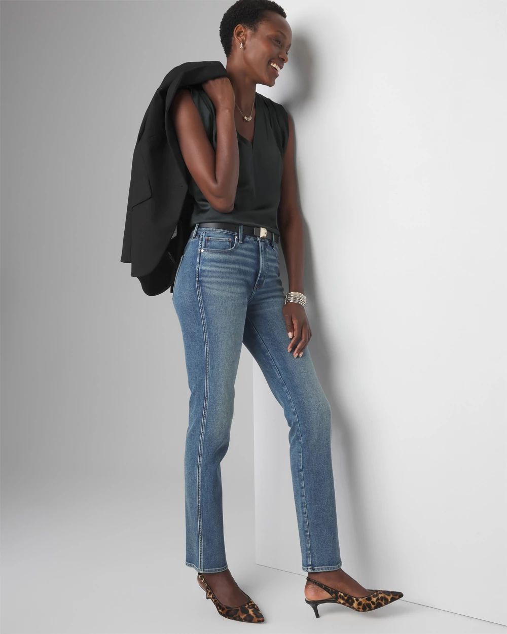 V-neck Ruched Shoulder Shell Top