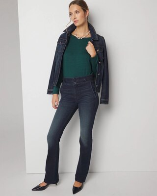 Long Sleeve Knit Top with Cutout Back click to view larger image.