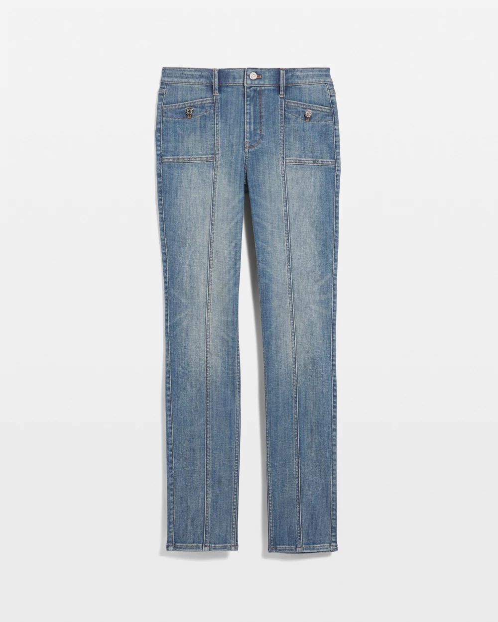 High-Rise Everyday Soft Novelty Pocket Slim Jeans