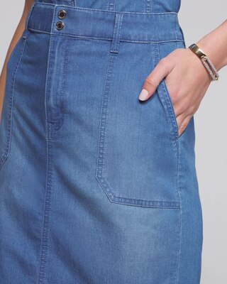 Outlet WHBM Utility Denim Mini Skirt