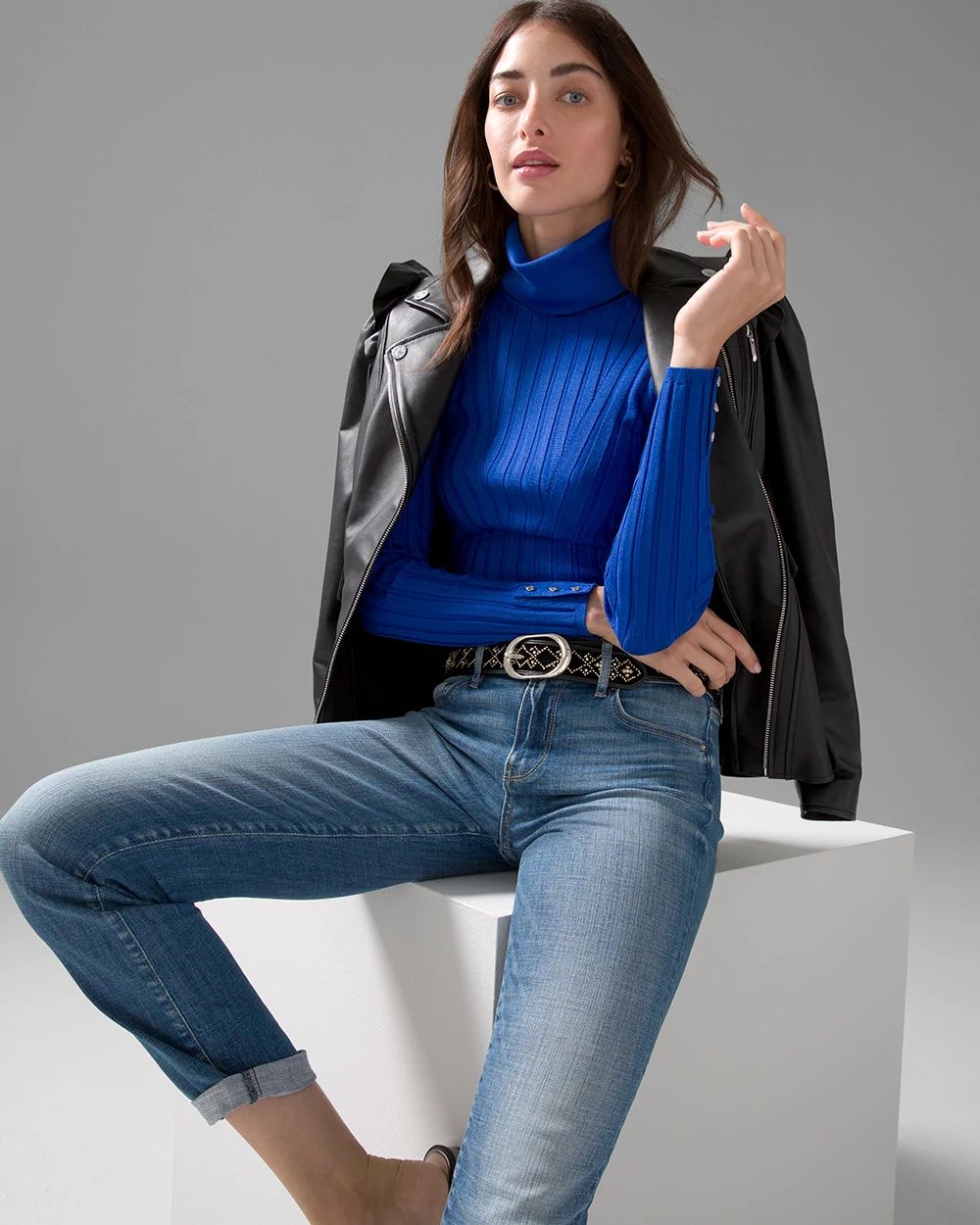 Long Sleeve Ribbed Turtleneck