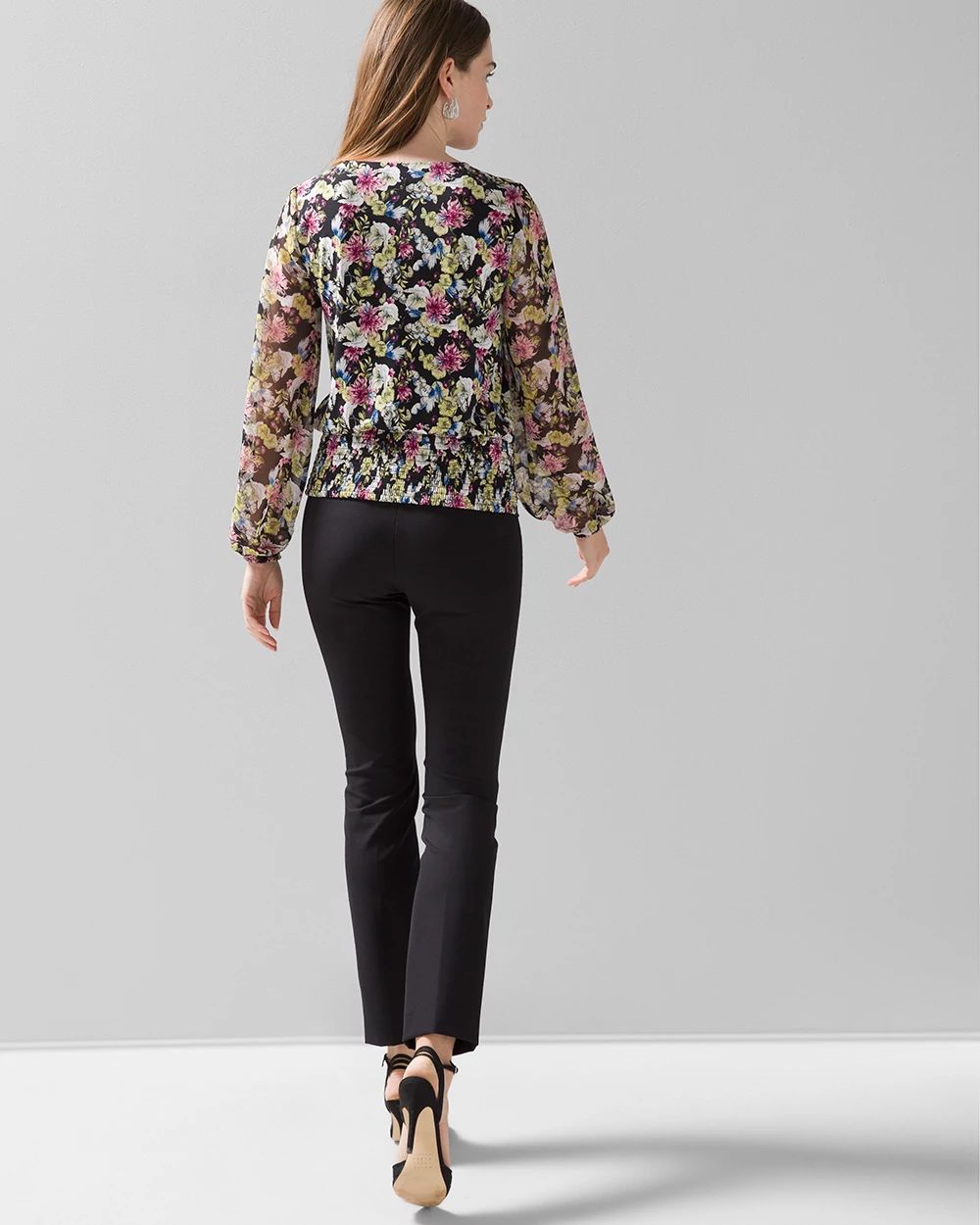 Matte Jersey Surplice Blouse