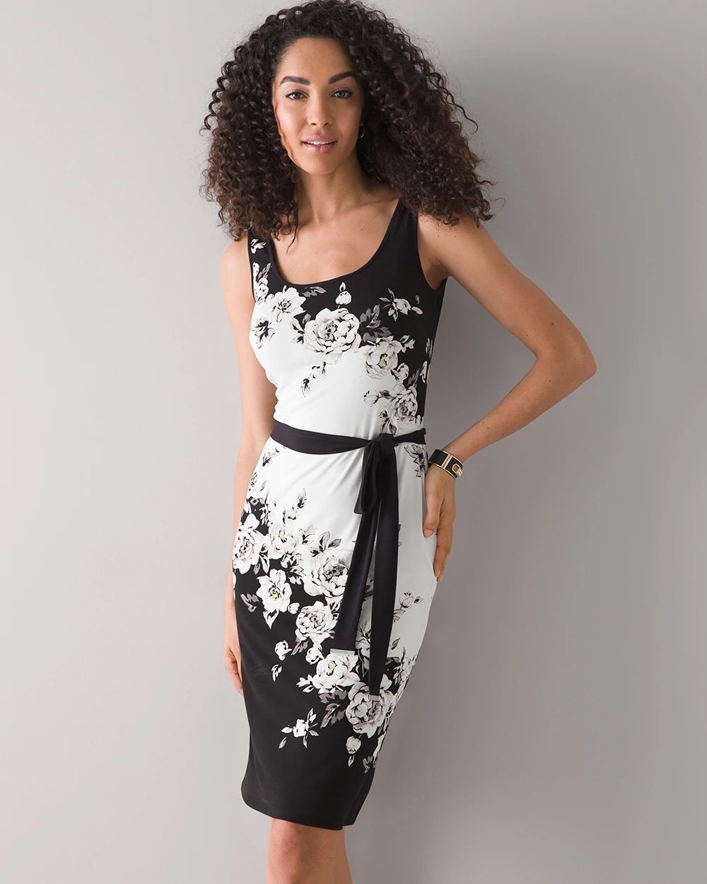 Sleeveless Reversible Matte Jersey Dress