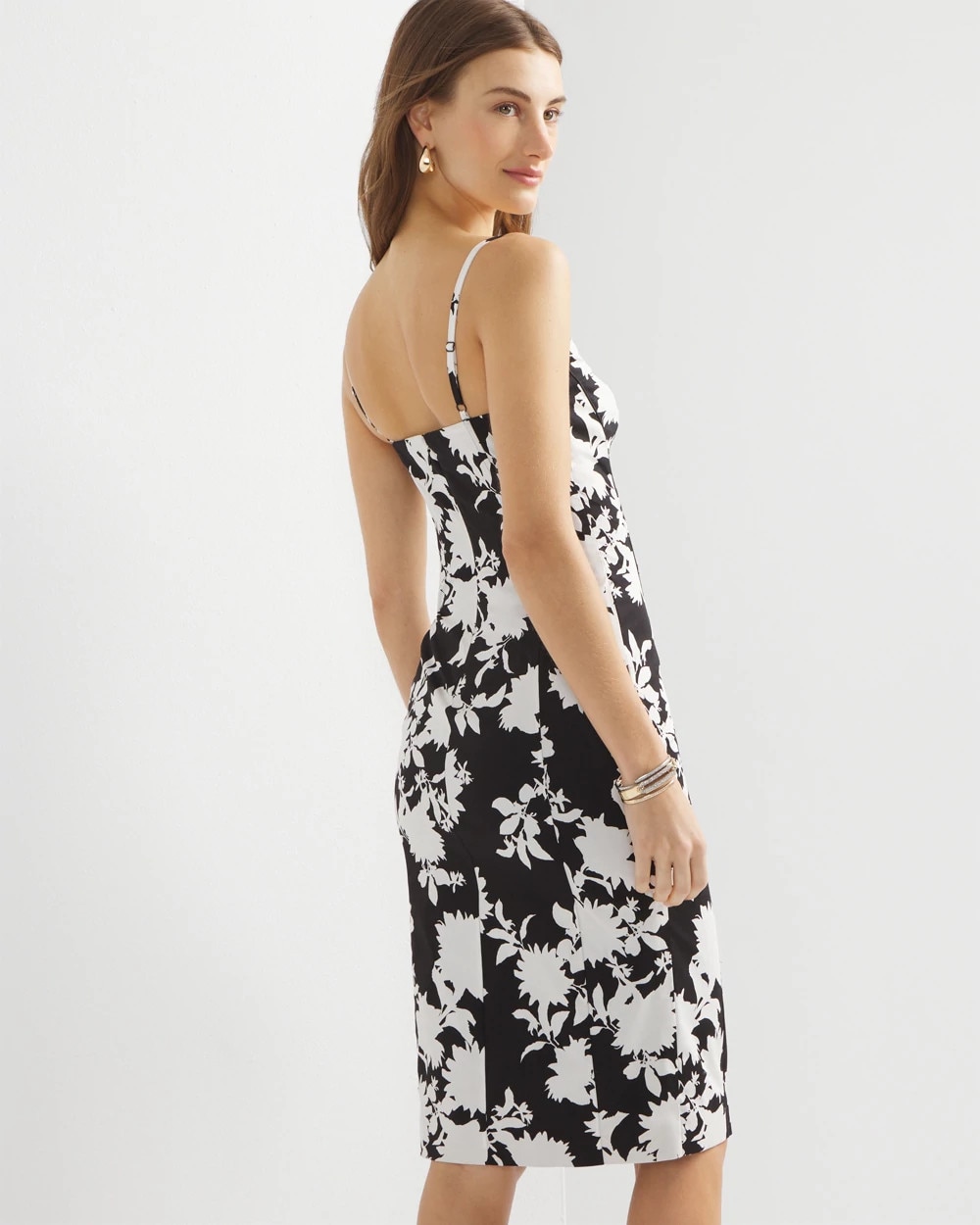 Poplin Bustier Sheath Dress