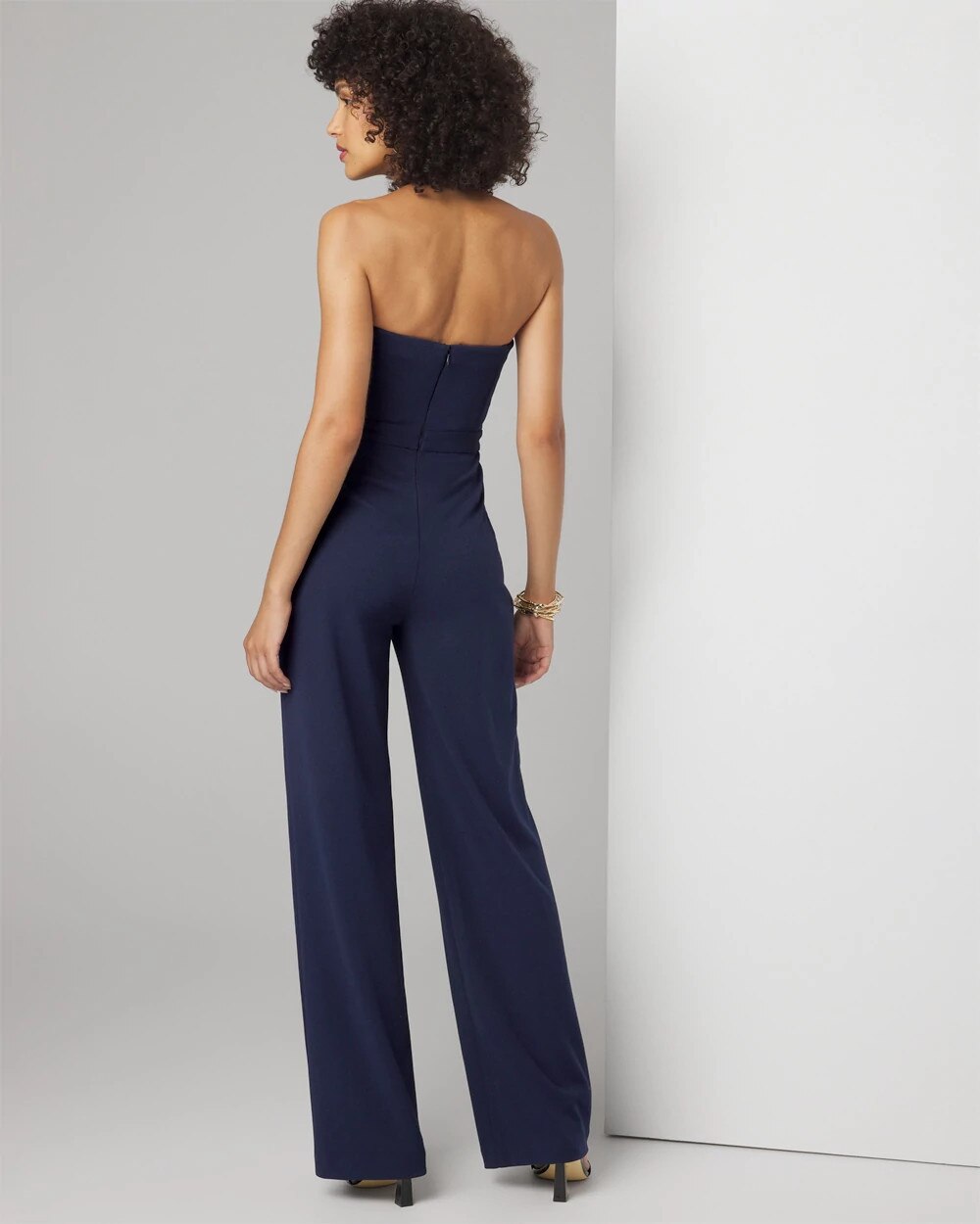 Strapless Draped Jumpsuit - image 4