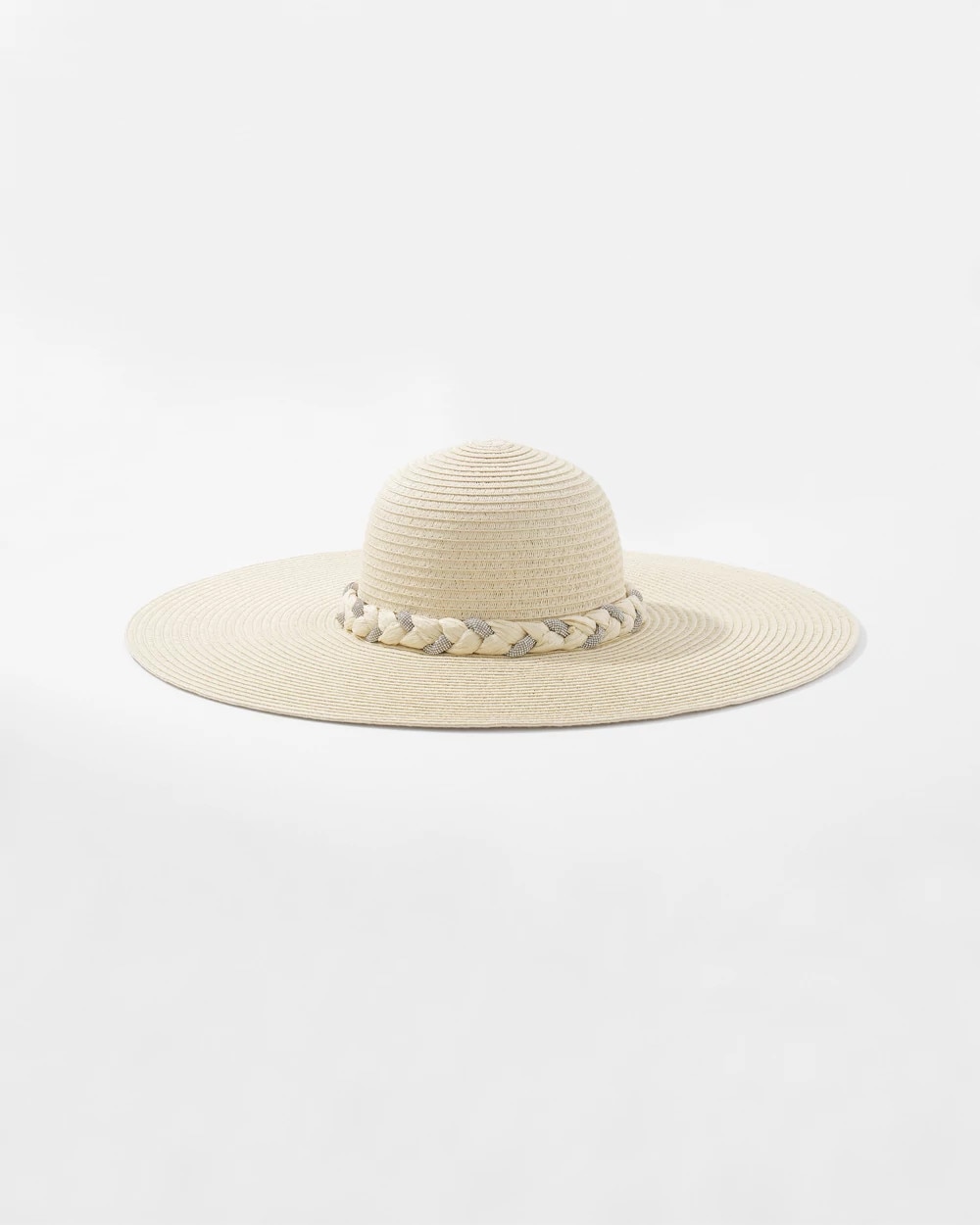Braided Raffia Floppy Hat - image 1