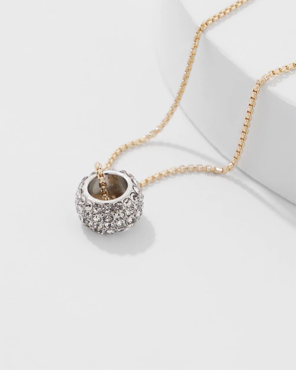 Pavé Pendant Necklace click to view larger image.