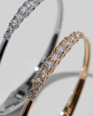 2-Pack Gold Silver Hinge Bracelet