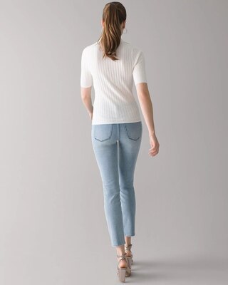 Cashmere-Blend Button Polo Sweater