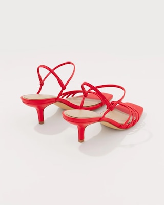 Strappy Kitten Heel Sandal click to view larger image.