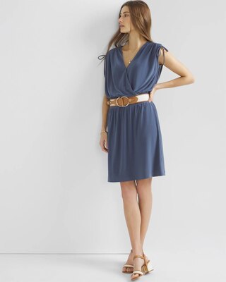 Tie-Shoulder Mini Dress