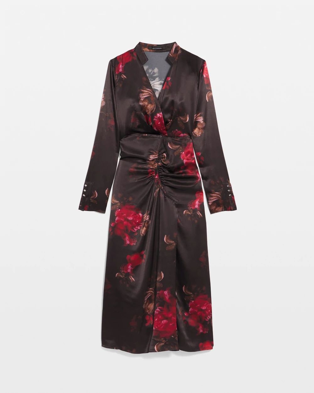 Floral Ruched Sheath Dress