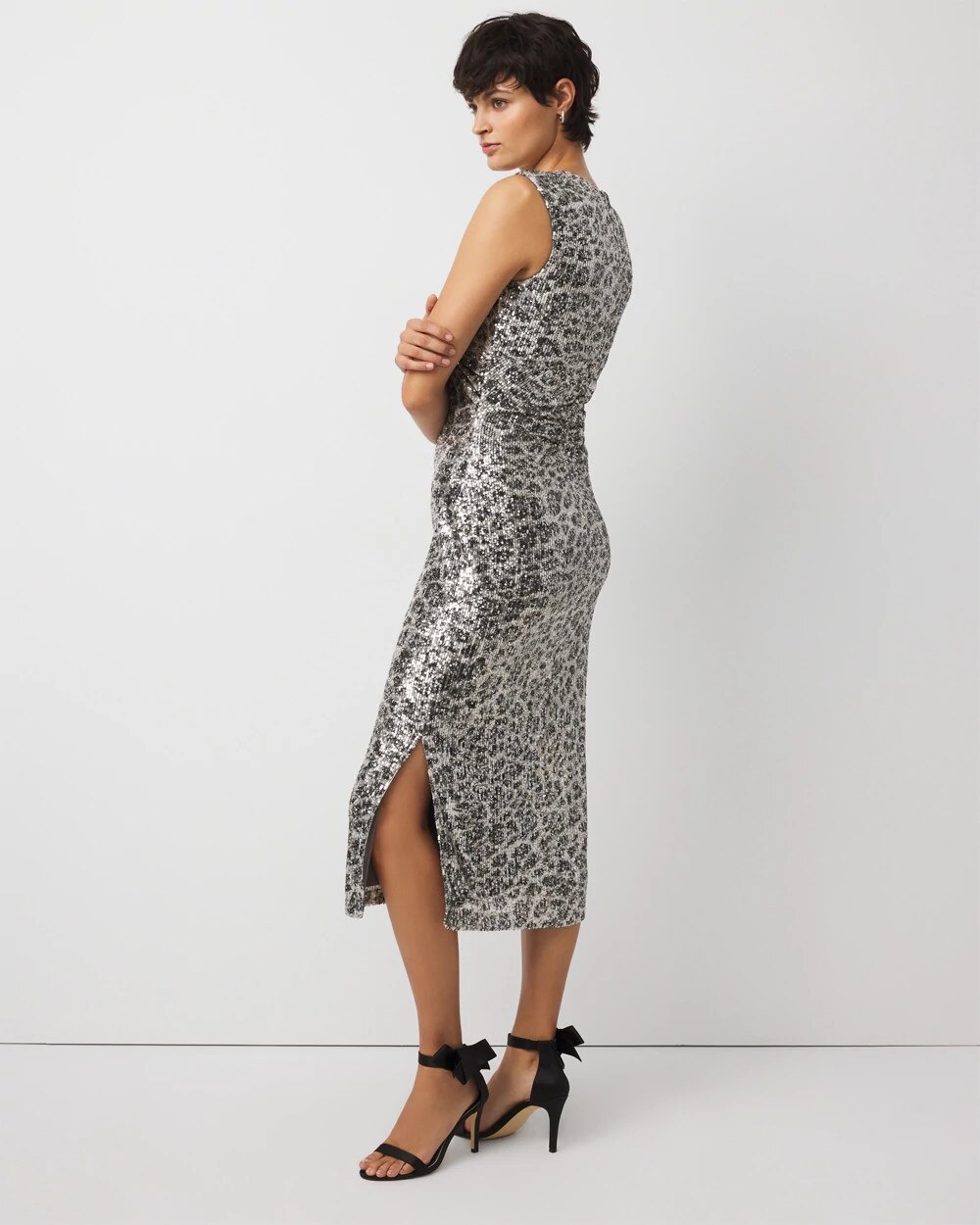 Sequin Midi Dress - image 4