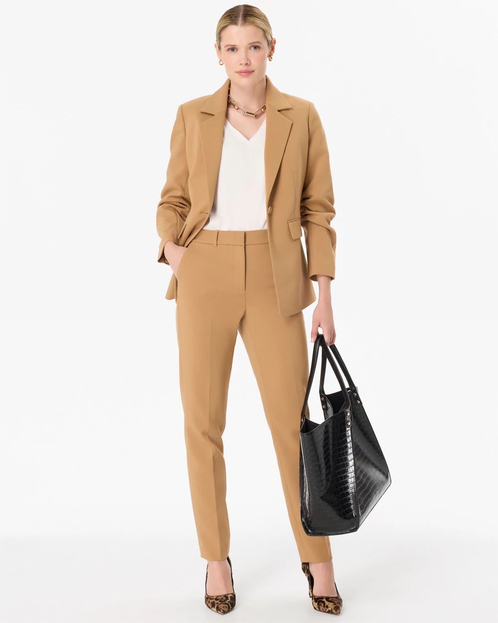 Luxe Stretch High-Rise Elle Slim Ankle Pant click to view larger image.