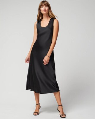 Sleeveless Satin Slip Dress