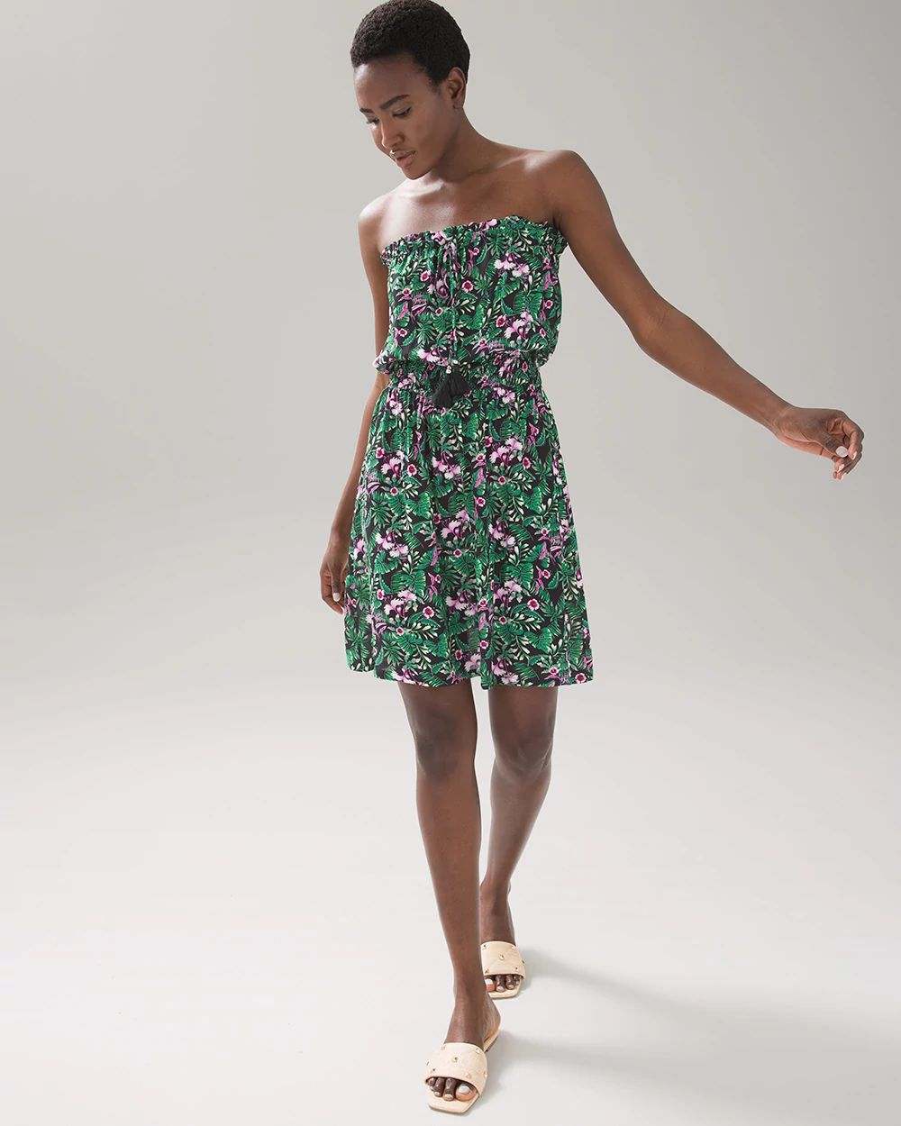 Strapless Cover Up Dress White House Black Market