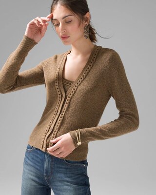 Chain Open Cardigan