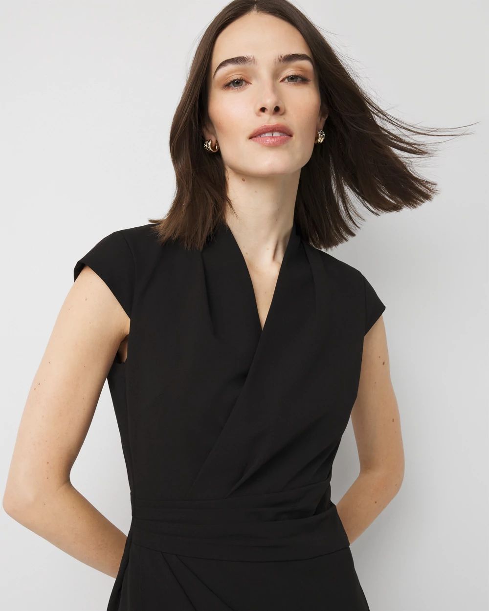 Front Twist Sheath Dress