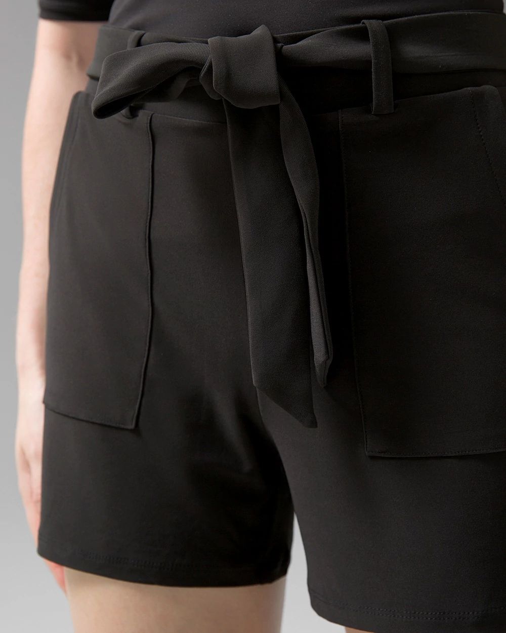 High-Rise Matte Jersey Shorts