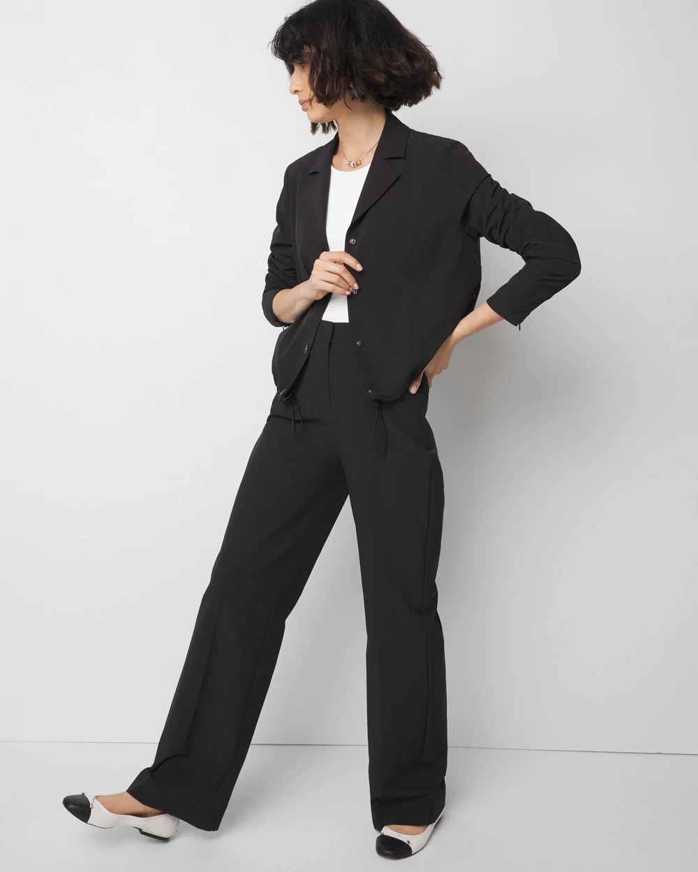 Drawcord Snap Button Jacket