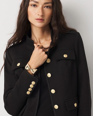 Ponte Button Detail Jacket click to view larger image.