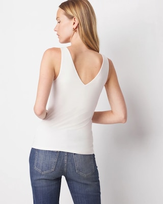 WHBM FORME™ All Ways Stretch Dual Neck Tank click to view larger image.