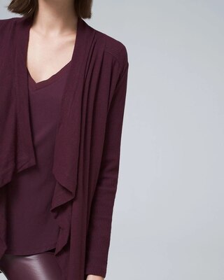 Cozy Knit Draped Coverup