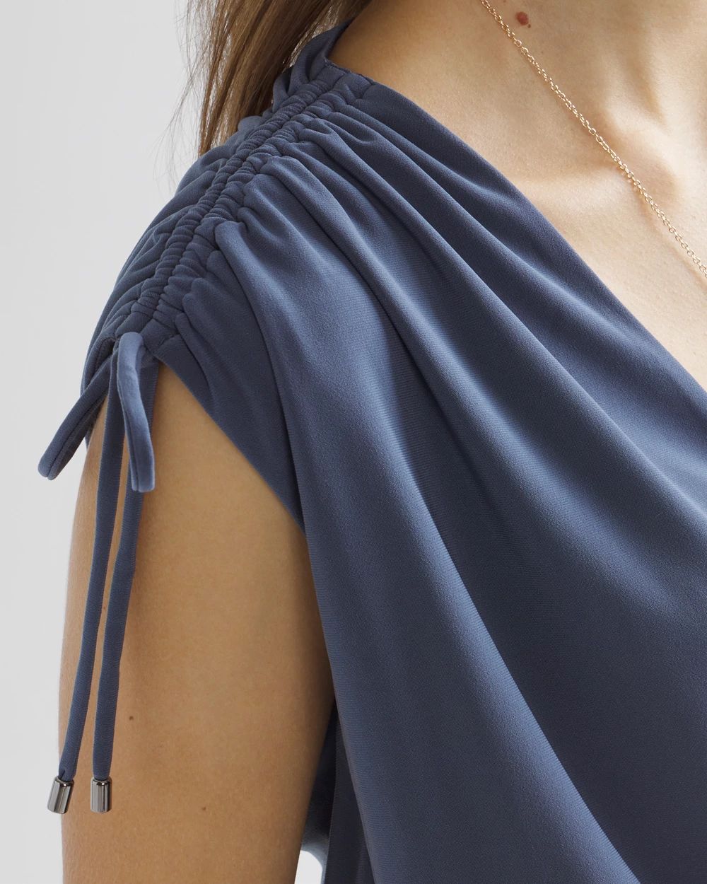 Tie-Shoulder Mini Dress