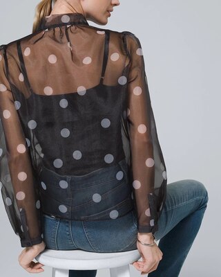 Organza Dot Blouse