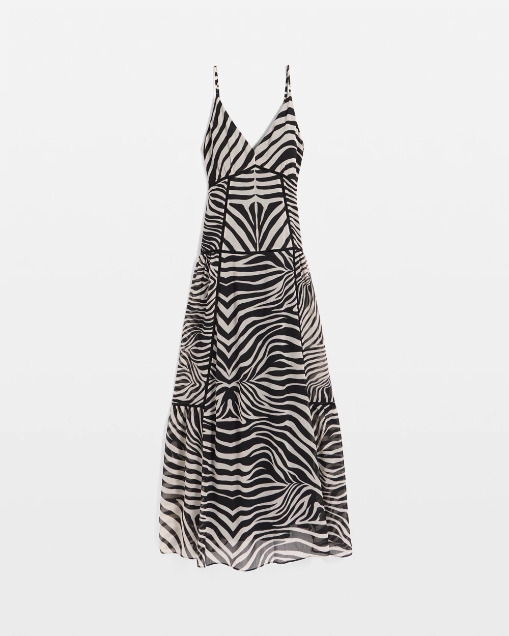 Tie-Back Tiered Maxi Dress