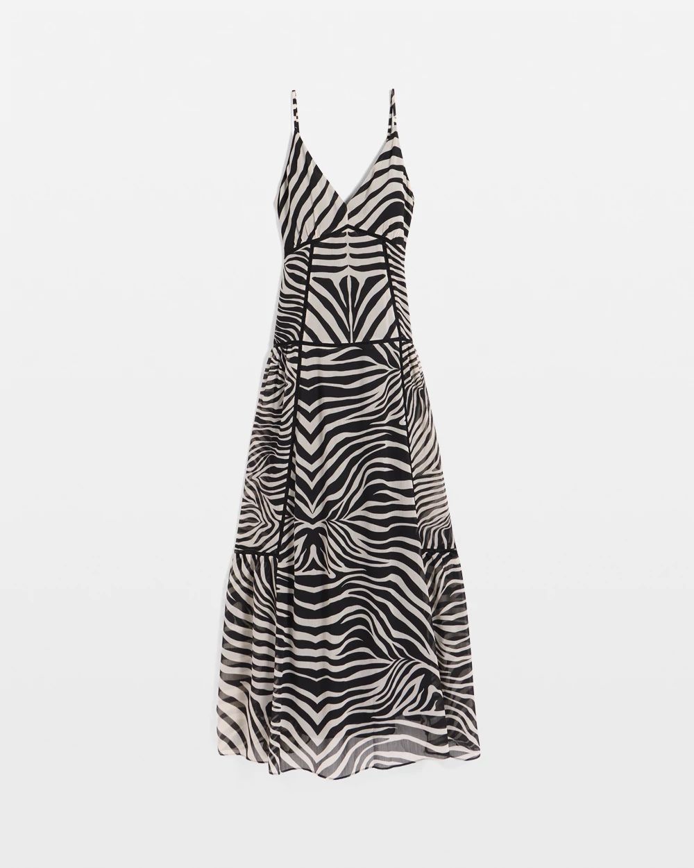 Tie-Back Tiered Maxi Dress