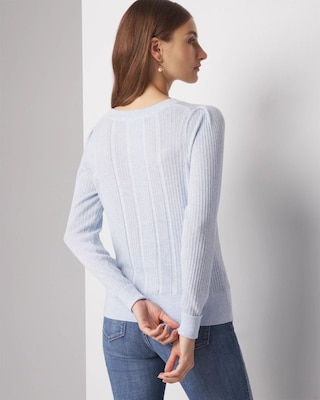 Cashmere Blend Crewneck Sweater click to view larger image.