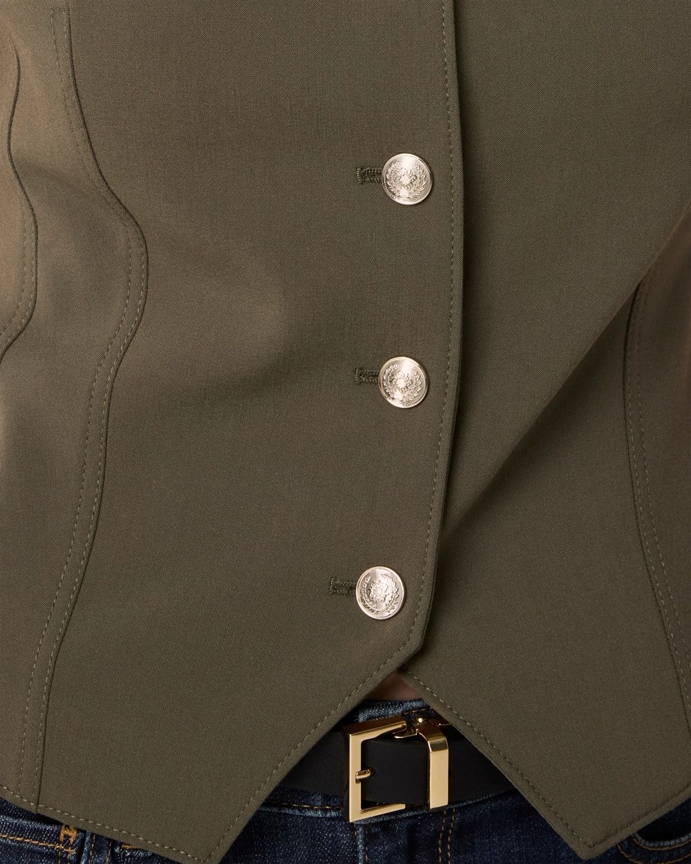 Button Front Vest click to view larger image.