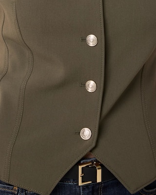 Button Front Vest click to view larger image.