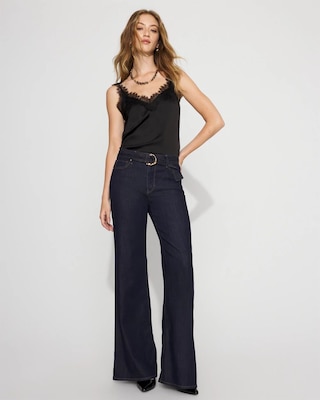 High-Rise Belted Wide-Leg Jean