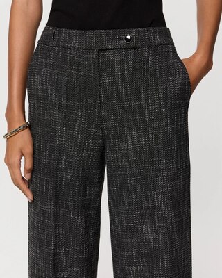 Tweed High Rise Wide Leg Pant click to view larger image.