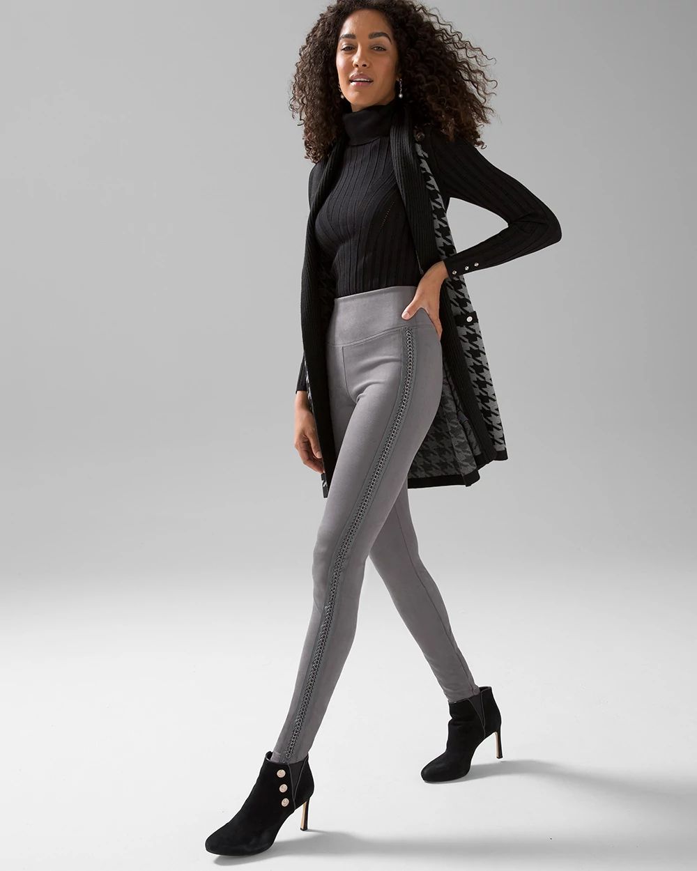 Vegan Suede WHBM® Runway Legging