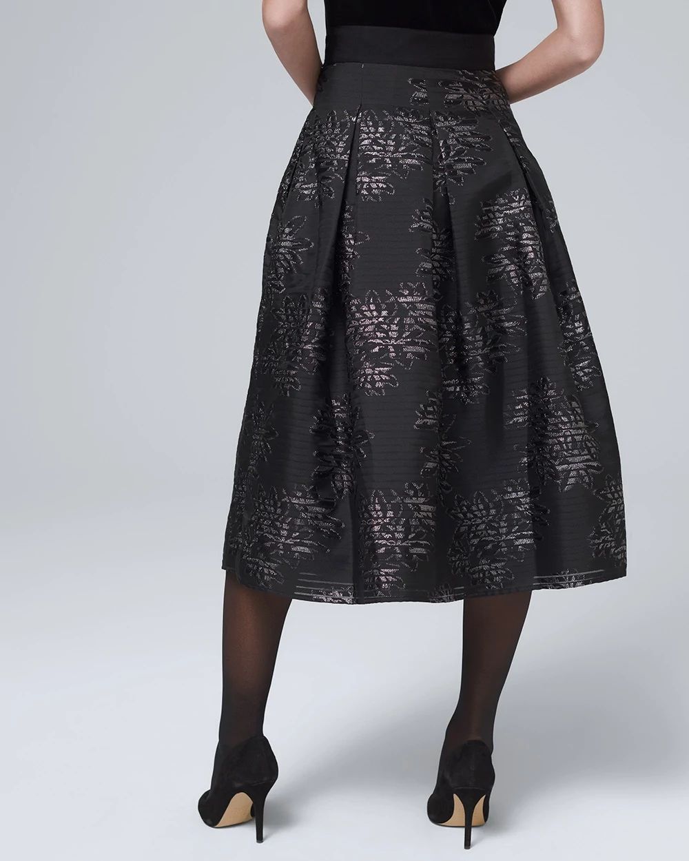 Shadow Stripe Full Skirt