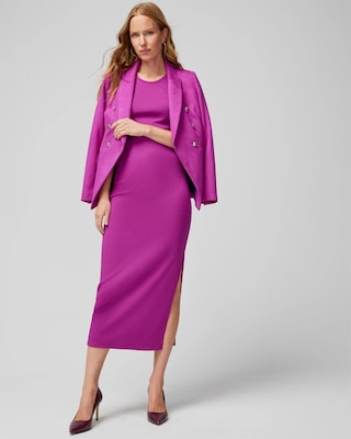 WHBM® FORME Rib Sleeveless Midi Dress click to view larger image.