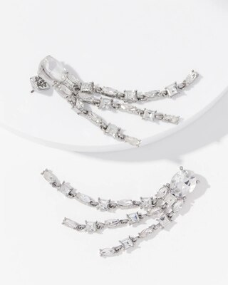 Crystal Fringe Earrings click to view larger image.