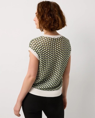 Open Stitch Knit Pullover click to view larger image.