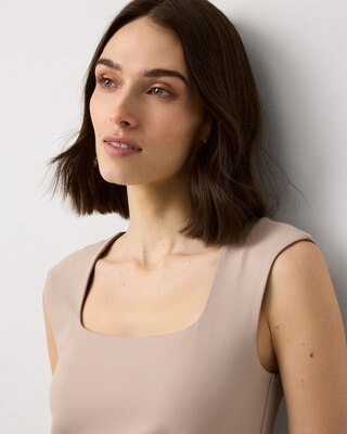 WHBM FORME™ All Ways Stretch Square Neck Top click to view larger image.