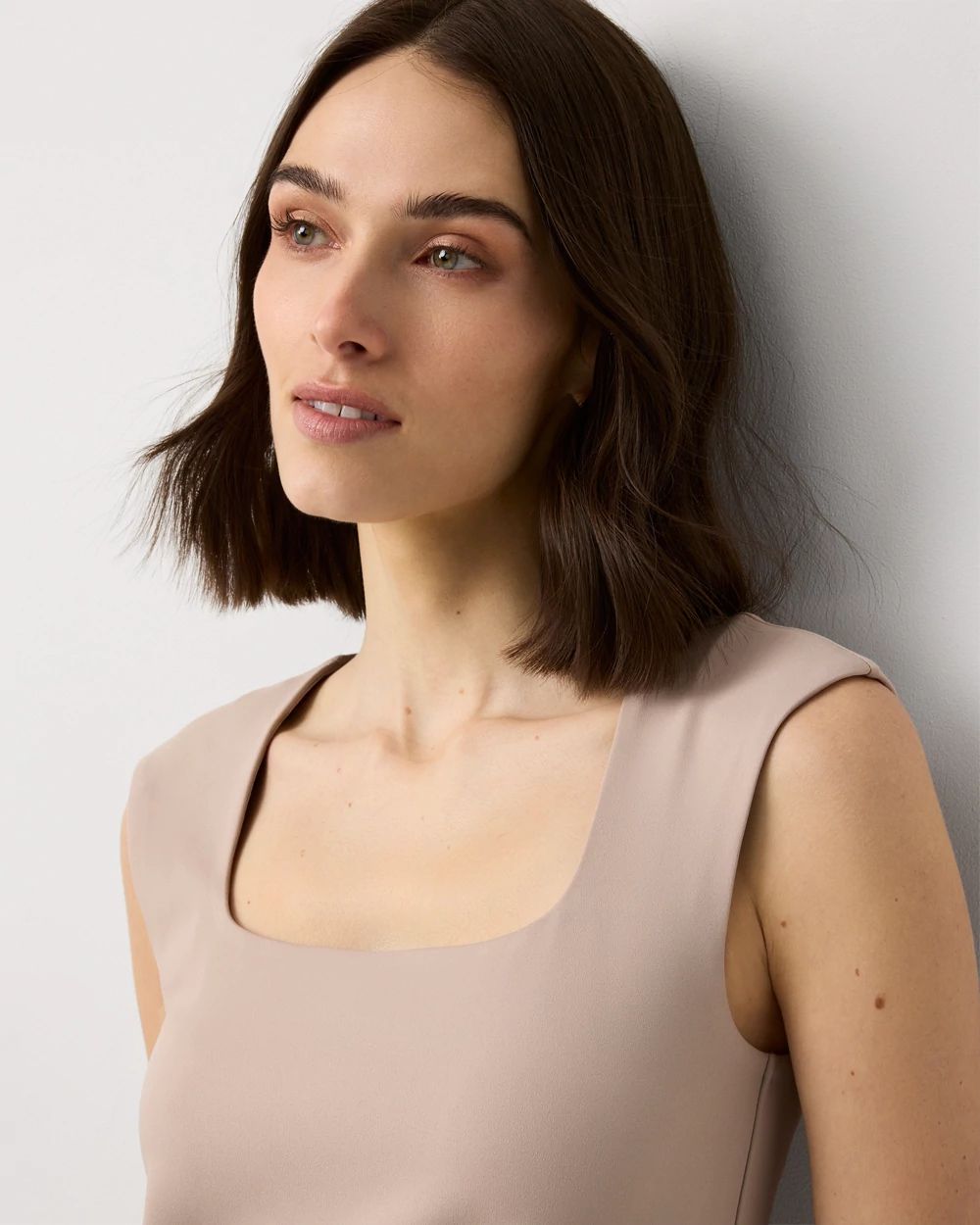 WHBM FORME™ All Ways Stretch Square Neck Top
