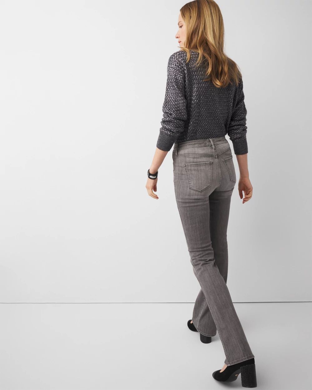 Petite High-Rise Skinny Flare Jeans