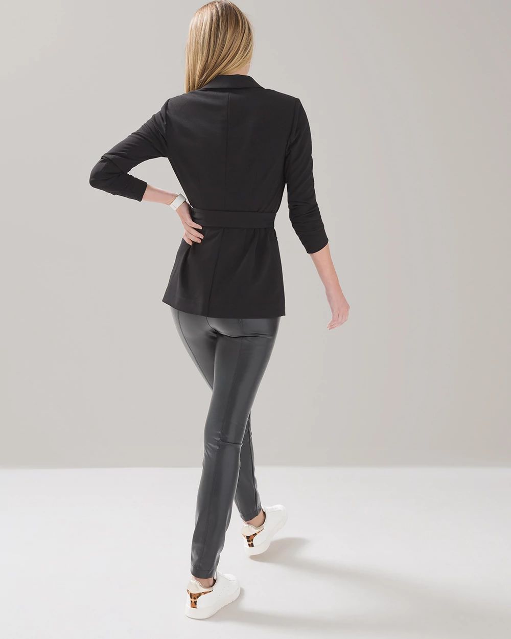Faux Leather Runway Legging