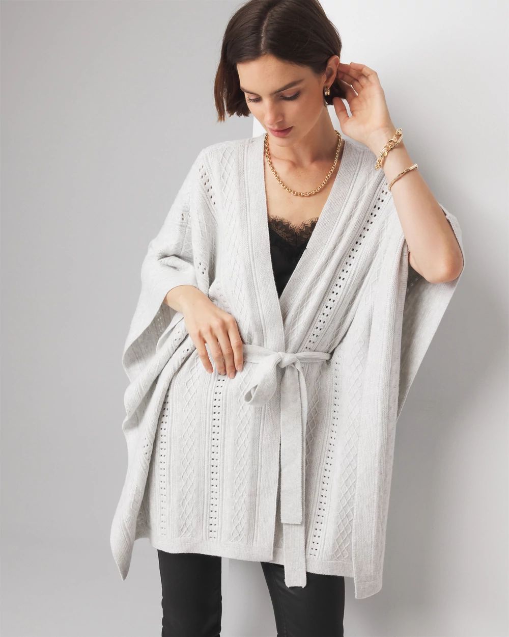 Textured Knit Ruana